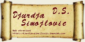 Đurđa Simojlović vizit kartica